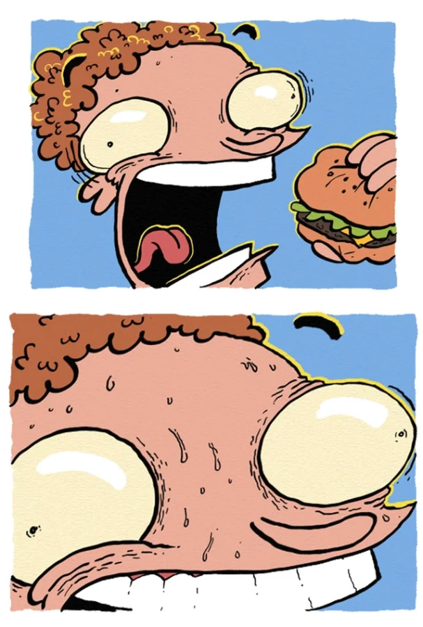 Комикс "Гамбургеры Голодного Хэнка"