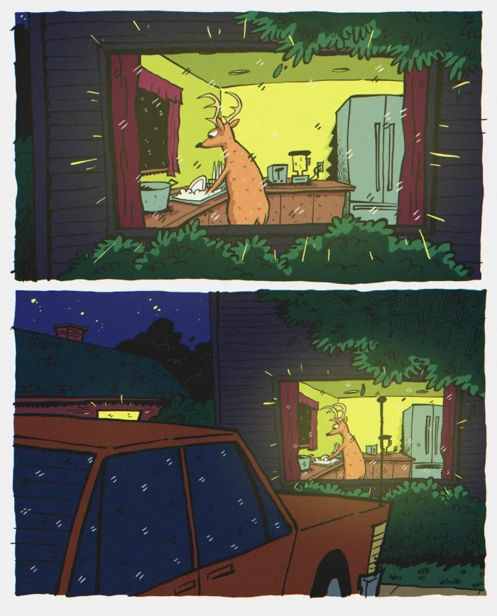 Комикс "Олень!"