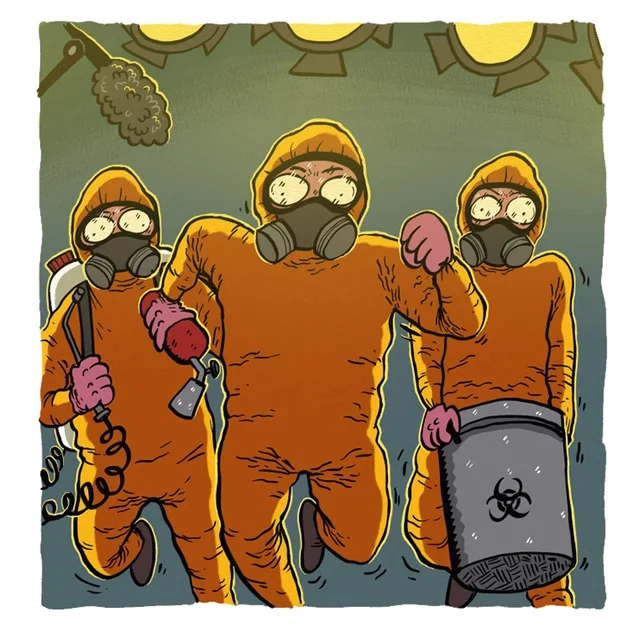 Комикс "Гамбургеры Голодного Хэнка"