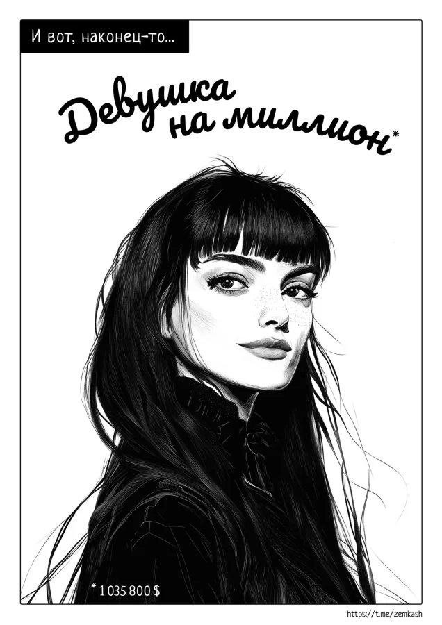Комикс: Шесть шагов к тому, чтобы стать девушкой на миллион