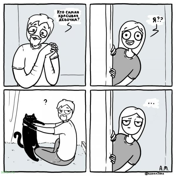 Забавный комикс о жизни с котом # 28.11.2022